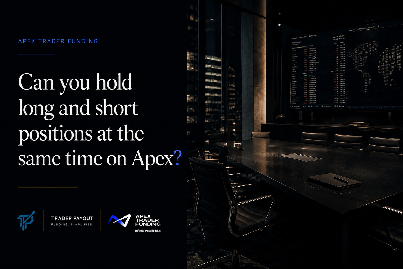 Can You Hold Long and Short Positions at the Same Time on Apex