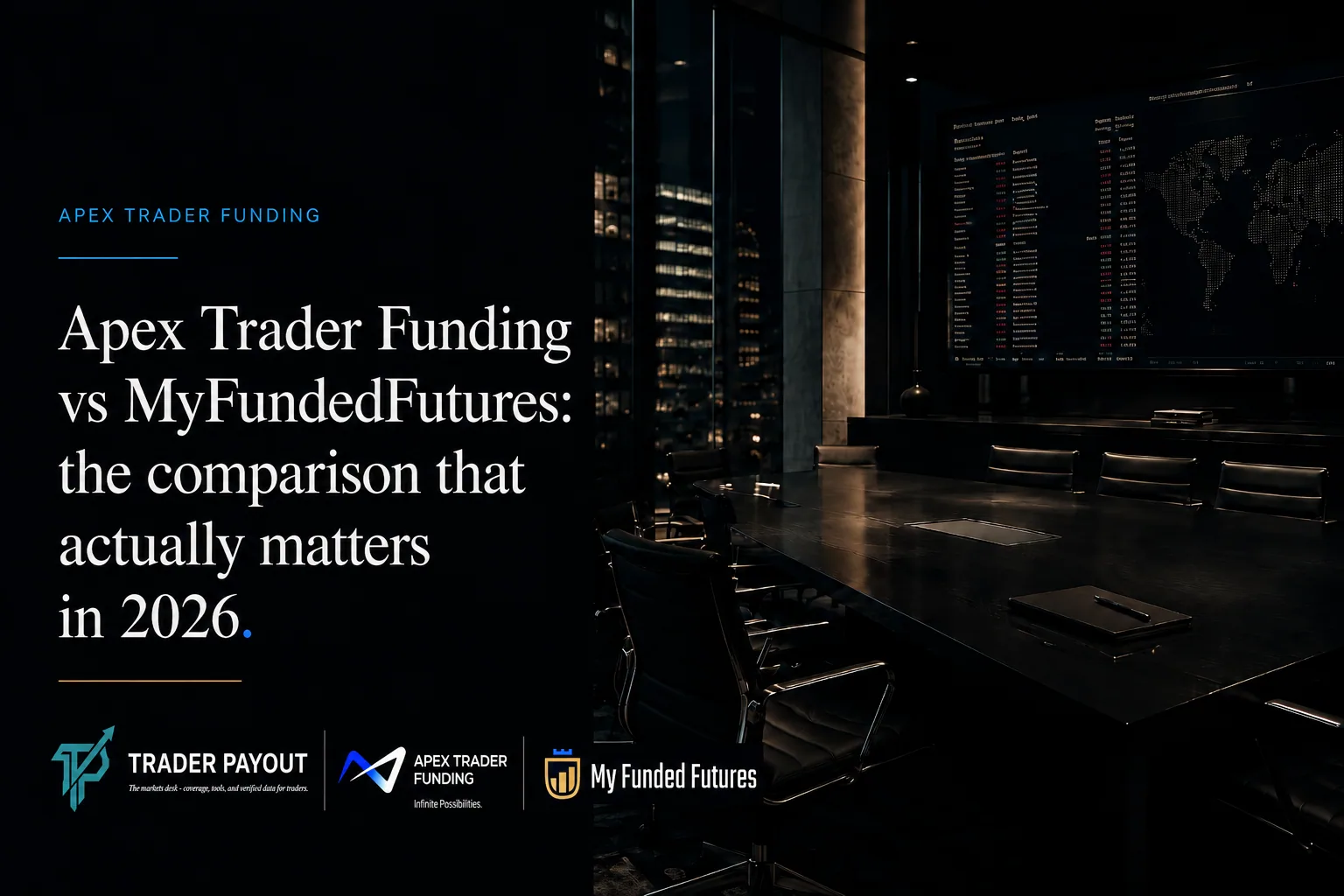 Apex Trader Funding vs MyFundedFutures comparison 2026