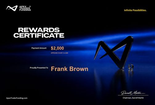 Verified prop firm payout certificate