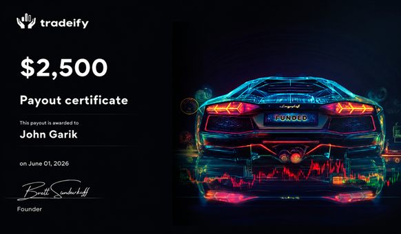 Verified prop firm payout certificate