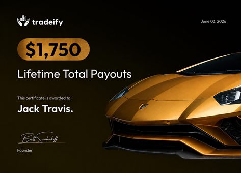 Verified prop firm payout certificate