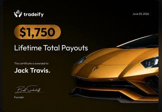Tradeify payout certificate
