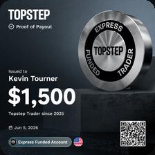 Topstep payout certificate