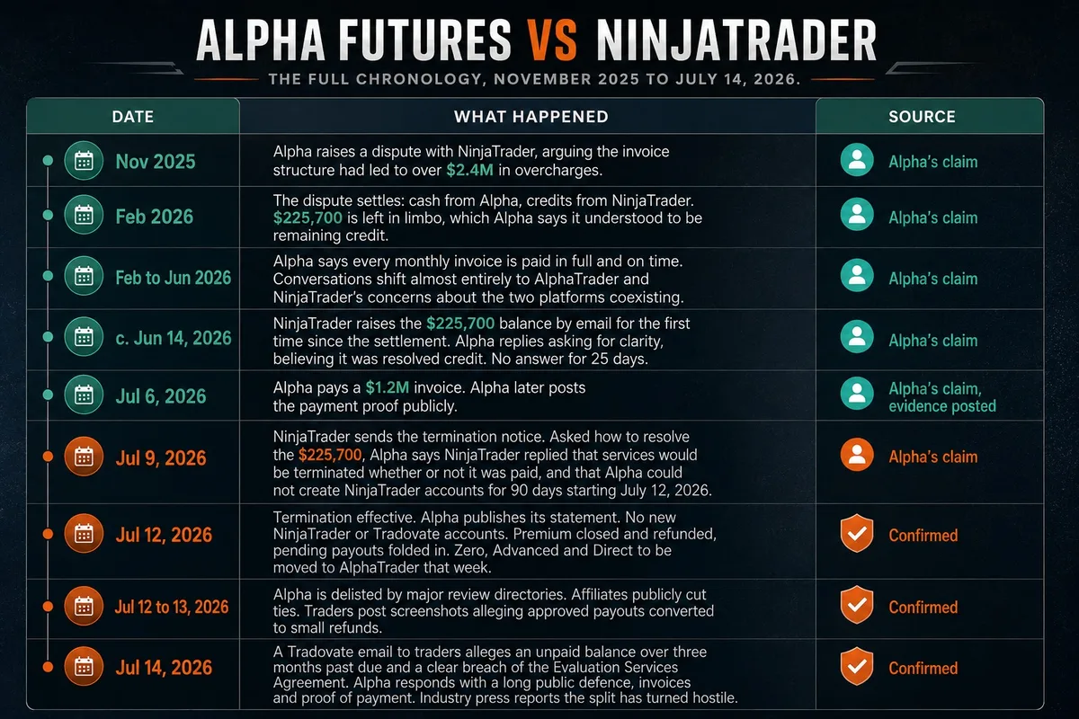 alpha futures ninjatrader timeline