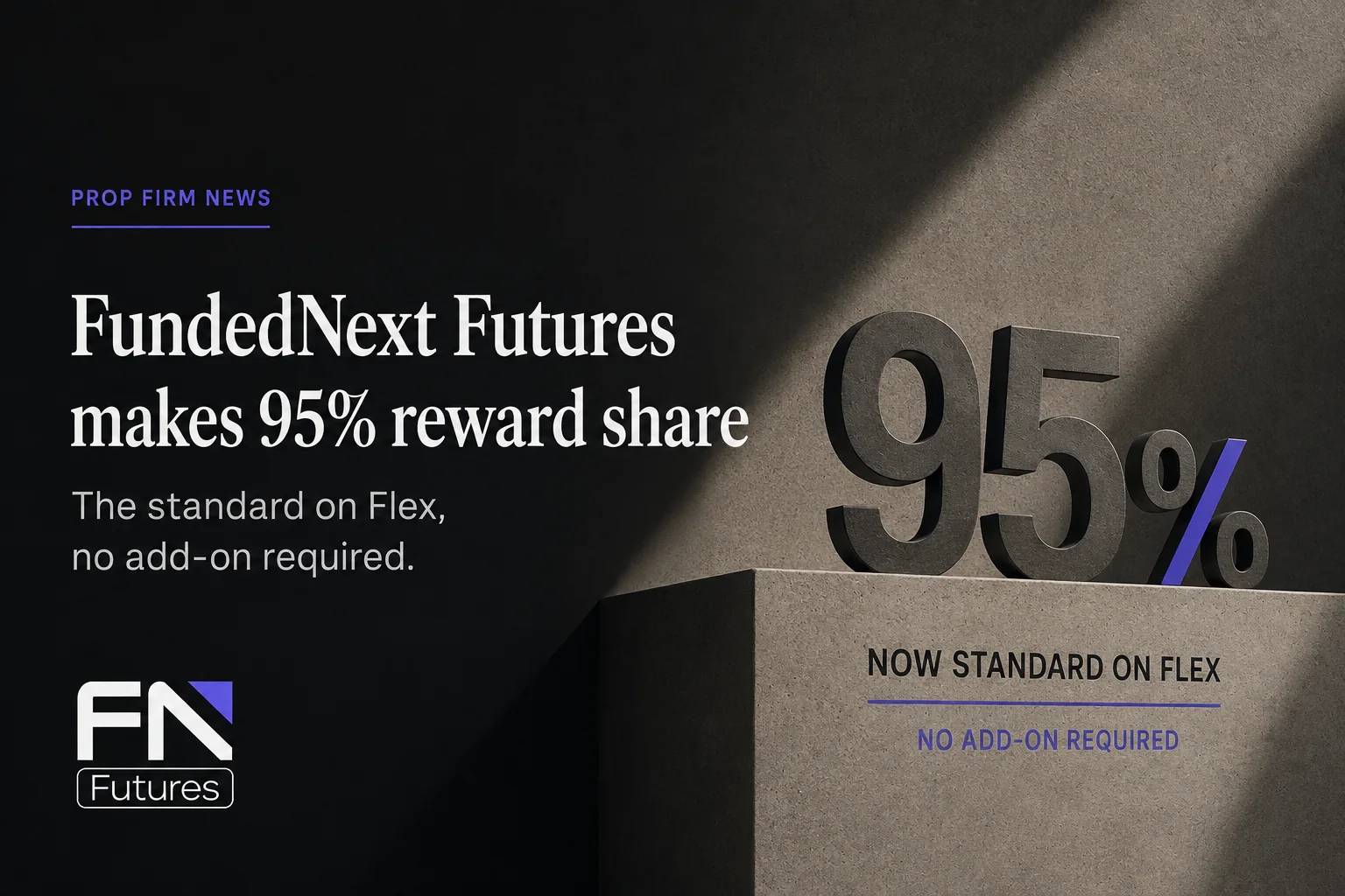 Illustration representing an increase in a prop firm's trader reward share.