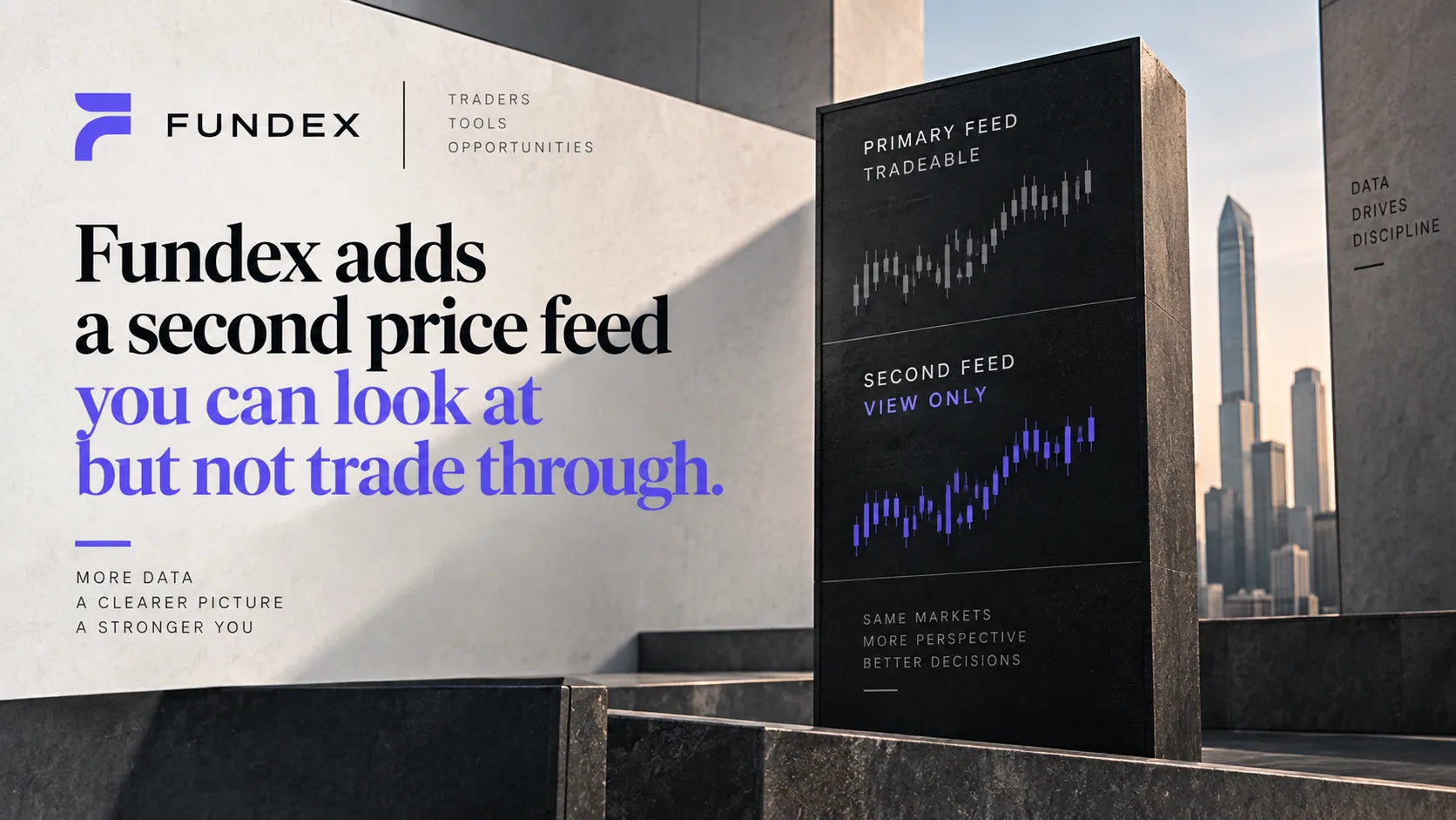 Illustration representing a secondary market data feed integrated into a trading terminal.