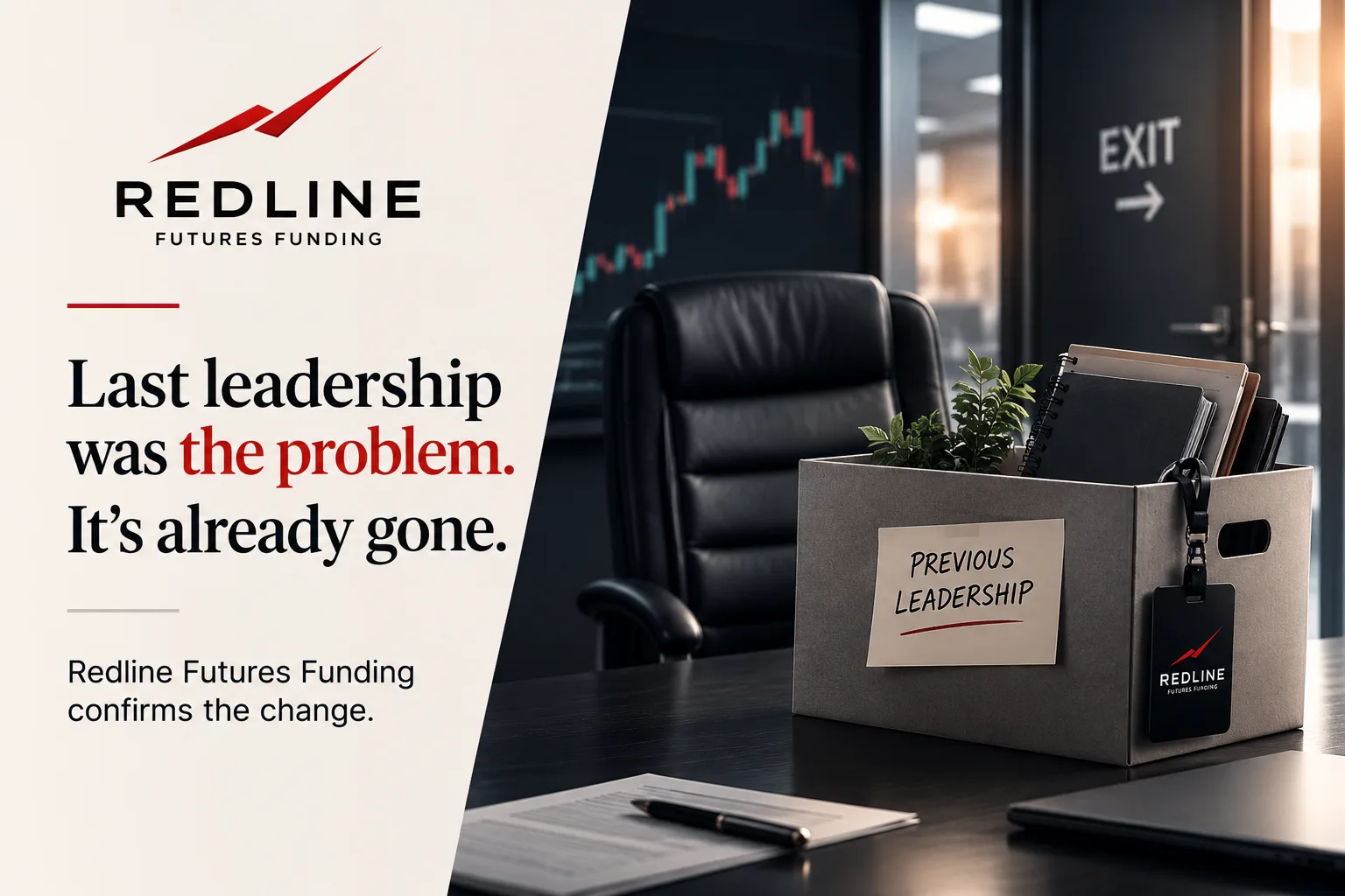 Illustration representing a leadership change at a prop trading firm.