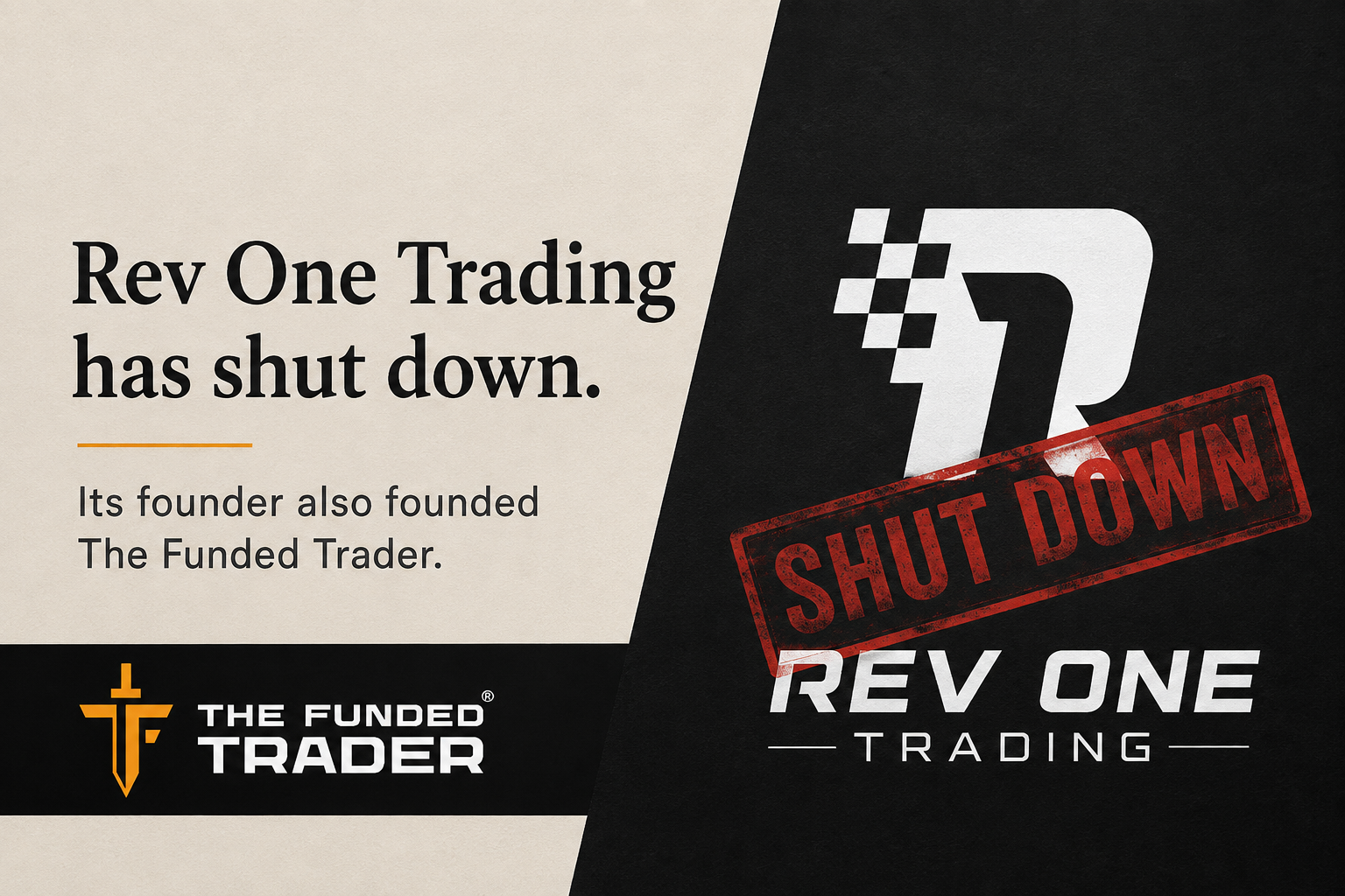 Illustration representing the closure of a prop trading firm.