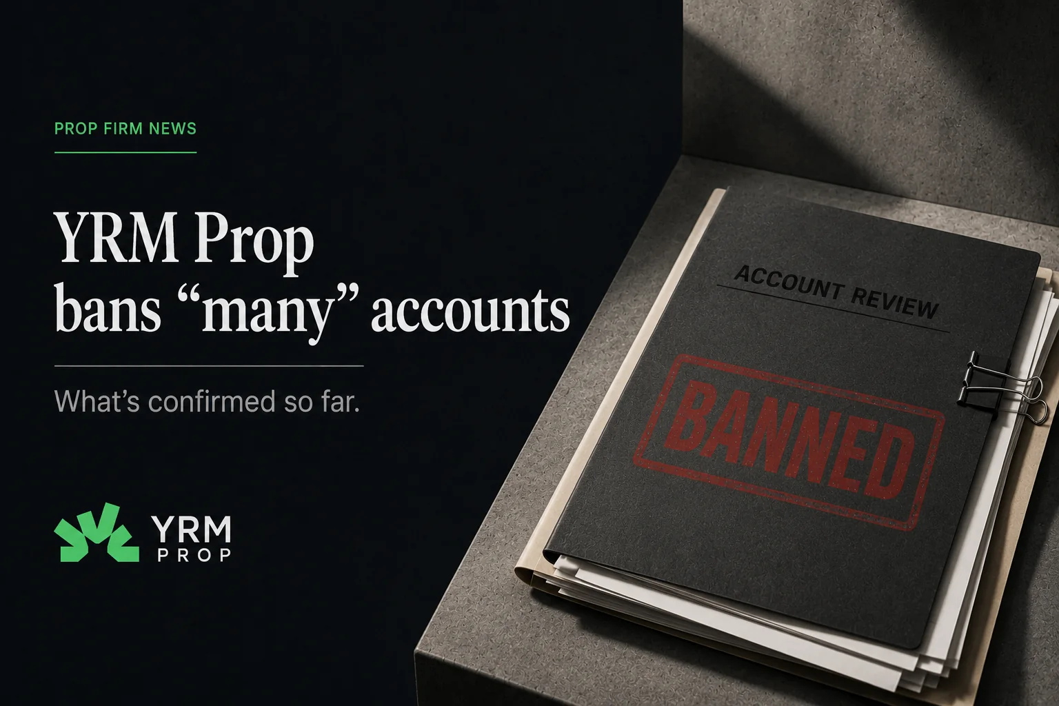 Illustration representing a prop firm's account detection and enforcement systems.